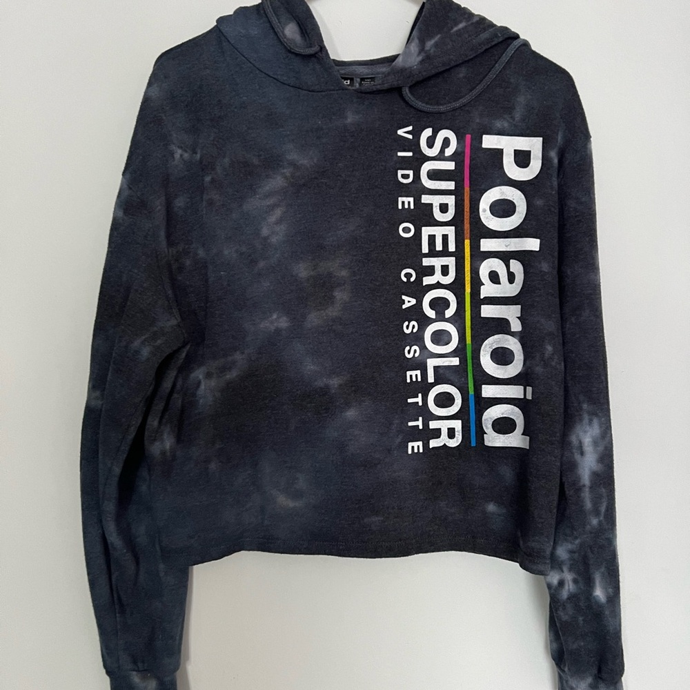 Polaroid crop top sweater